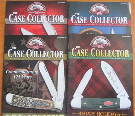 Case Knife Collectors Club Magazine 2014 Volume 1-4 .