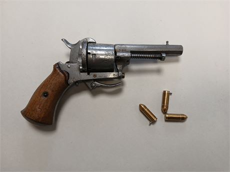 A 19th Century Belgian Pinfire Revolver