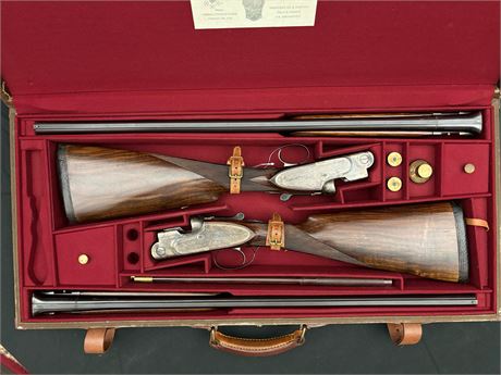 BERETTA PAIR S3 O/U GAME  GUNS IN ORIGINAL WOOD AND LEATHER CASE