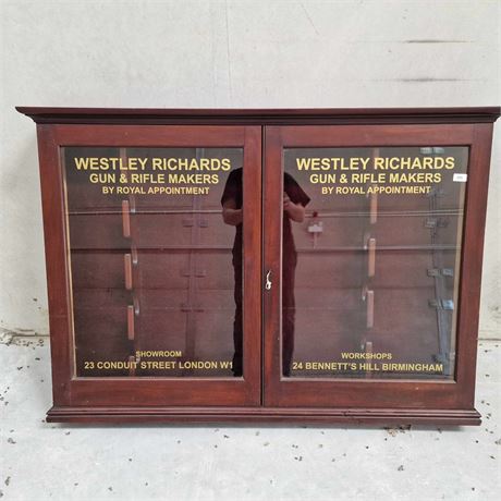 Antique Westley Richards display cabinet