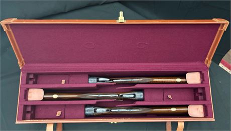 CHARLES HELLIS TRIO - 12 - 20 - 28 BORE - IN A DEDICATED LEATHER CASE