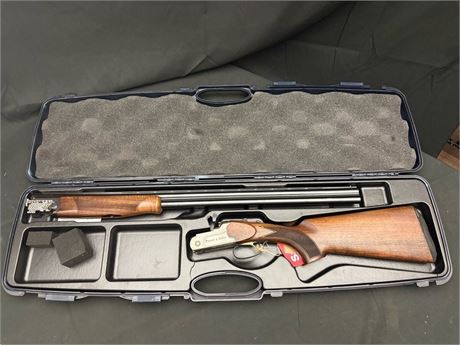 WEBLEY & SCOTT 20 BORE MULTI CHOKE O/U SHOTGUN - CASED