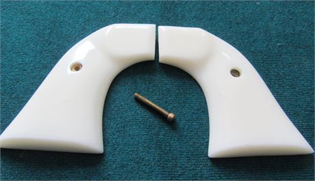 Eagle Grips White Polymer Ruger Old Army Grips.