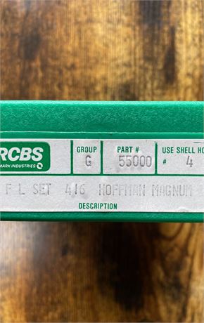416 HOFFMAN MAGNUM RCBS Fls 3 DIE SET
