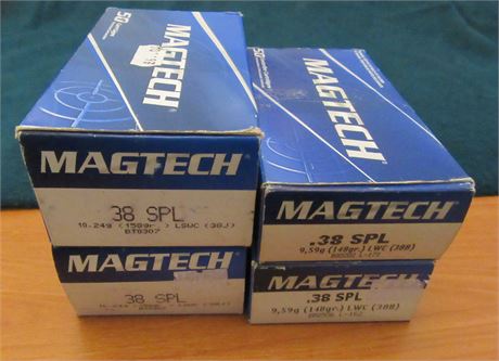 200 Magtech Once Fired 38 Special Cases .