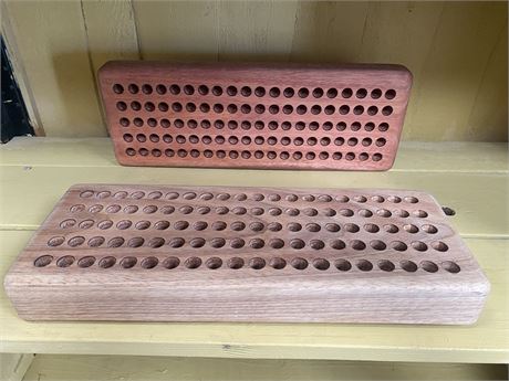 Reloading tray, made from Saligna wood