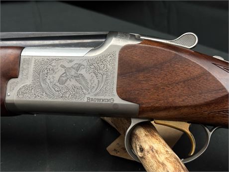 LEFT HANDED BROWNING 525 12 BORE OVER AND UNDER SHOTGUN