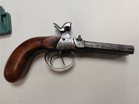 Double Barrelled Muzzle loading Pistol