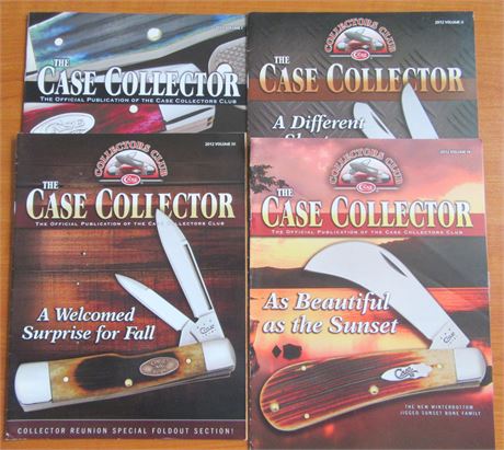 Case Knife Collectors Club Magazine 2012 Volume 1-4 .
