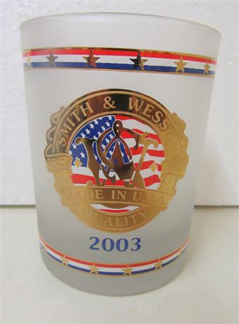 Smith & Wesson Frosted Whisky or Beer Glass .