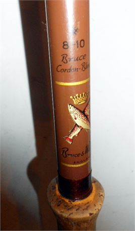 SALMON ROD BRUCE & WALKER  GOLD CROWN CORDON BLEU  13ft 8-10