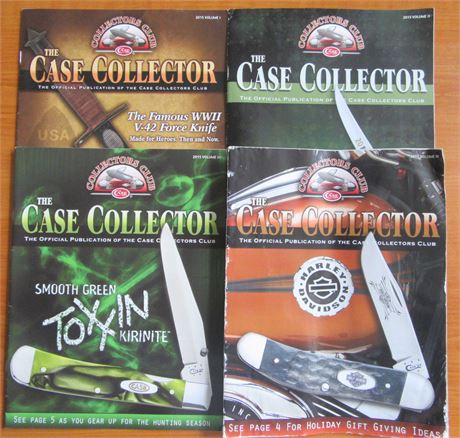 Case Knife Collectors Club Magazine 2015 Volume 1-4 .