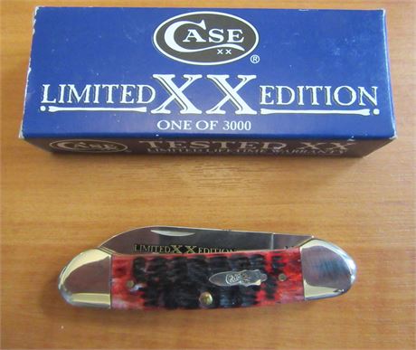 Case Limited Edition Crimson Bone Knife .