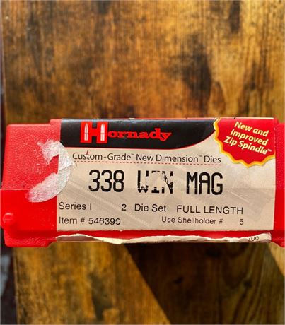 HORNADY 338 WIN MAG 2 DIE SET