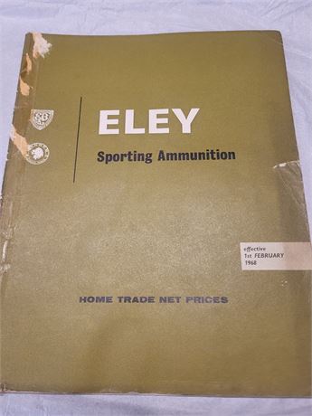 Eley home trade price booklet 1968