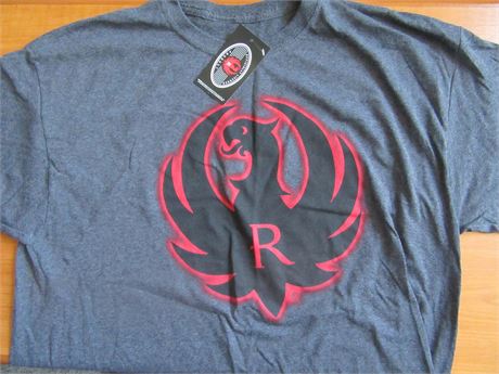 Ruger Logo Grey Extra Large T Shirt .