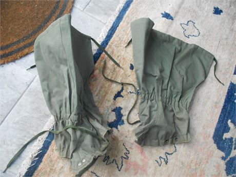 GAITERS - STALKING - HARD WEARING CAVASS WITH LACE HOOKS AND TIES