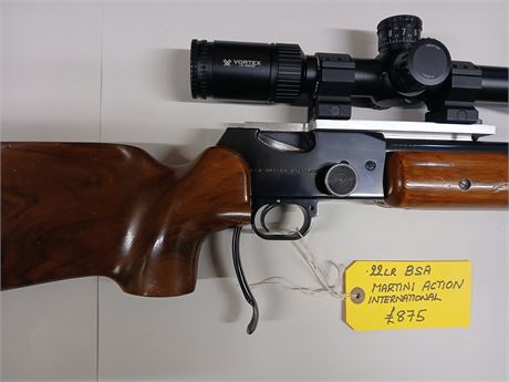 BSA .22LR Martini Action Target Rifle