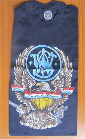 Smith & Wesson Blue Large Eagle T Shirt .
