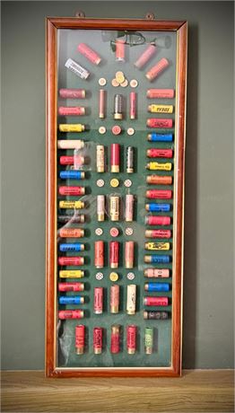 Vintage Style English Shotgun Cartridge Display Board