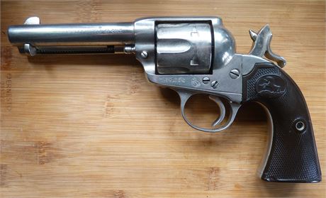 RARE NICKLE FINISH .41 Colt Bisley Revolver