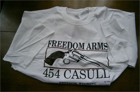 Freedom Arms 454 Casull Extra Large T Shirt .