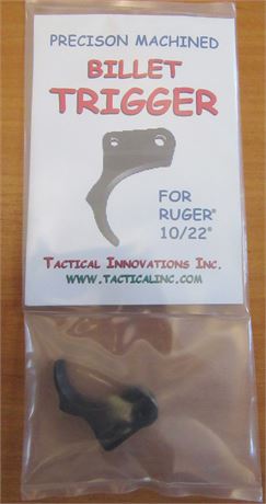 Pike Arms Ruger 10/22 Billet Trigger . Not for BX trigger Units .