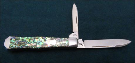Case "TONY BOSE" Coffin Jack Limited Edition Abalone Handles Knife .