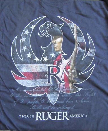 Ruger America Extra Large Dark Blue T Shirt .