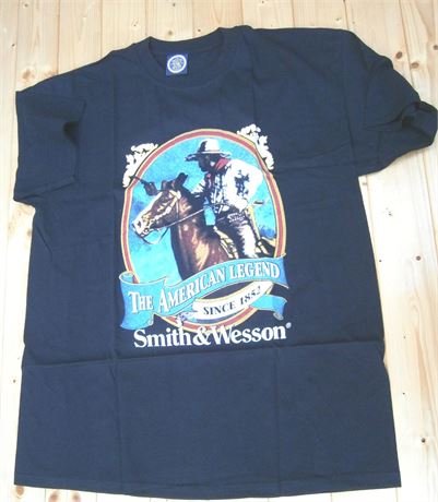 Smith & Wesson American Legend Horseman Black Large T Shirt .