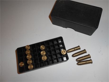 INERT .38 SPECIAL CARTRIDGES IN A RANGE MAGAZINE