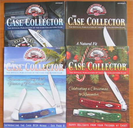 Case Knife Collectors Club Magazine 2016 Volume 1-4 .
