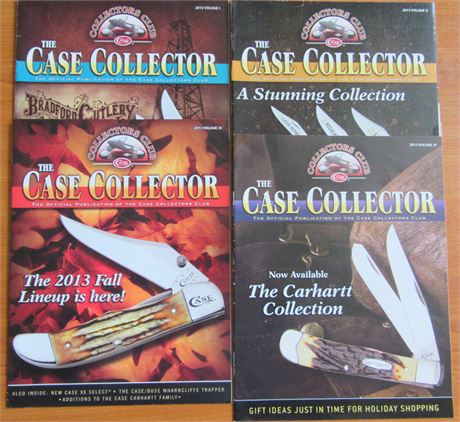 Case Knife Collectors Club Magazine 2013 Volume 1-4 .